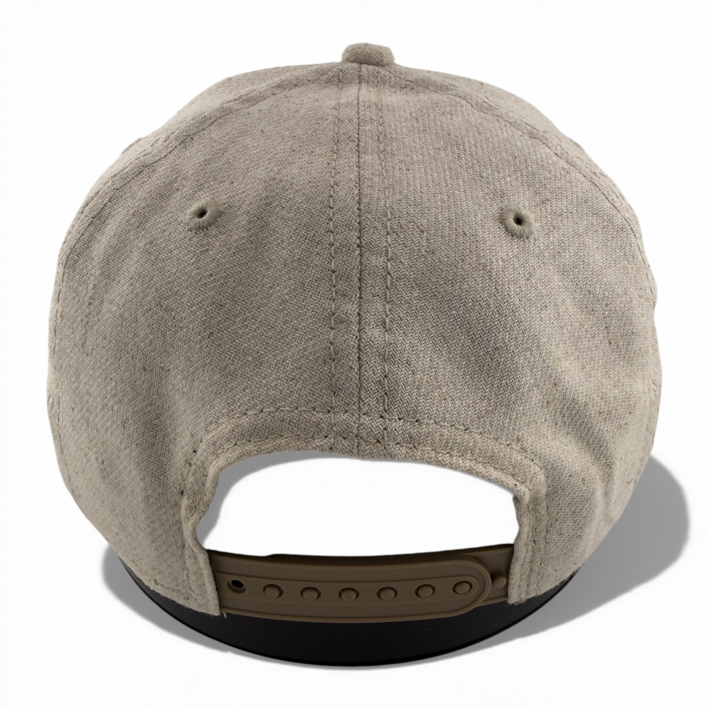 New Era Cleveland Guardians Oat Hemp Tan A-Frame 9Forty Snapback Adjustable Hat