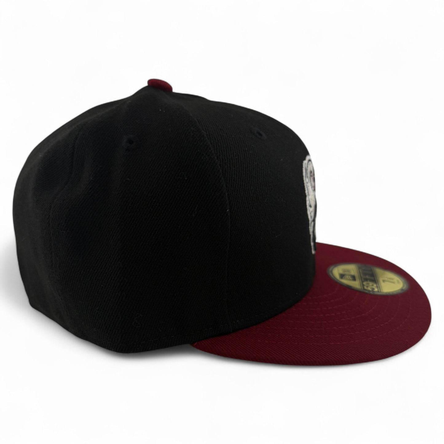 New Era Idaho Falls Chukars MiLB Home Swan Logo Maroon 59Fifty Fitted Hat Cap