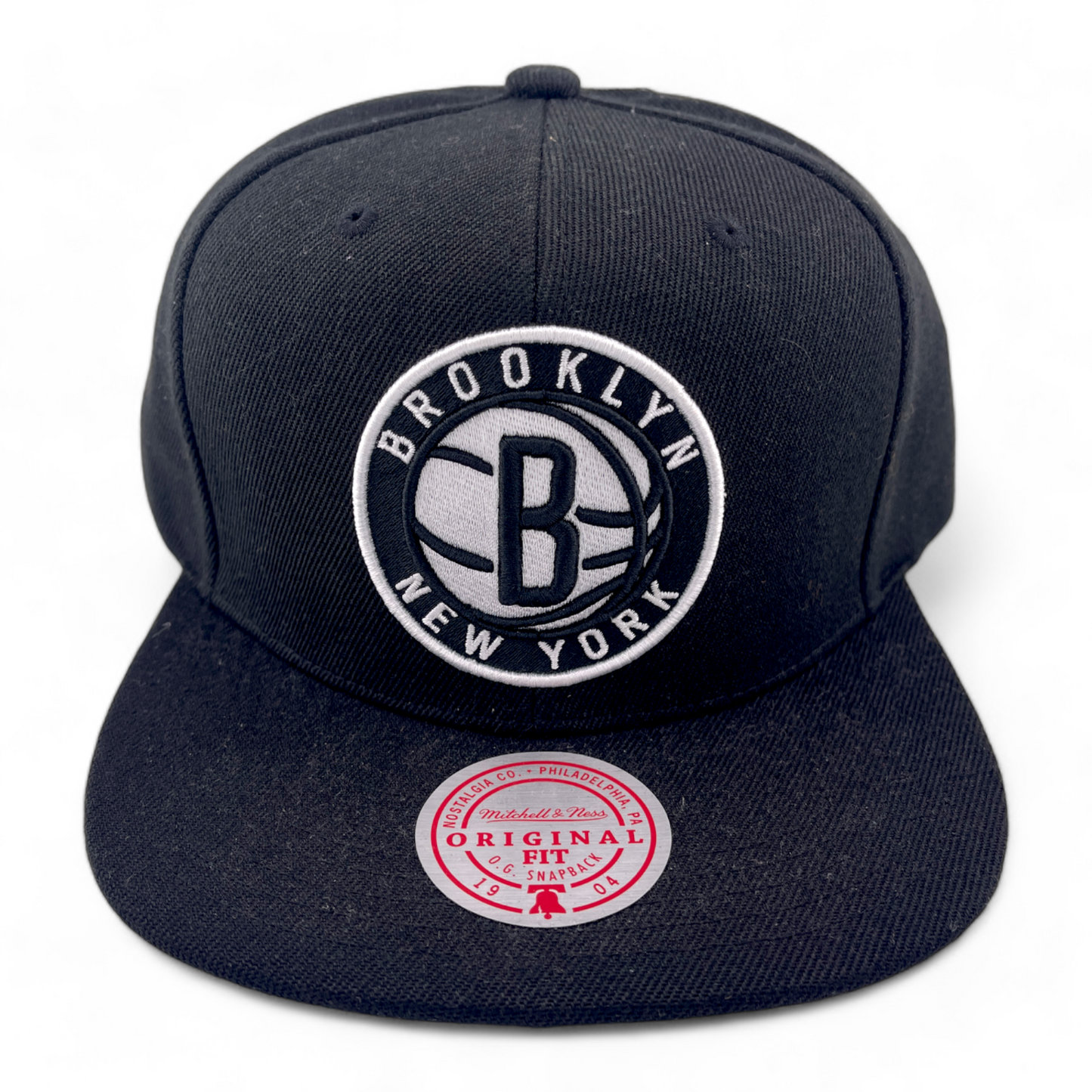 Mitchell & Ness Brooklyn Nets NBA HWC Core Basic Classic Logo Snapback Hat Cap