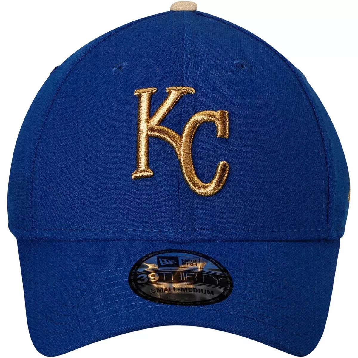 New Era Kansas City Royals MLB Team Classic 39Thirty Blue Gold Hat Cap