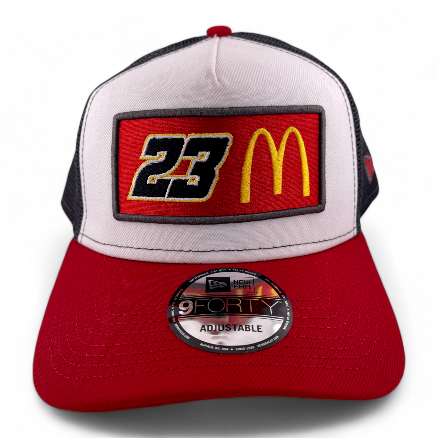 New Era Bubba Wallace #23 23XI McDonald's 9FORTY A-Frame Snapback Adjustable Hat