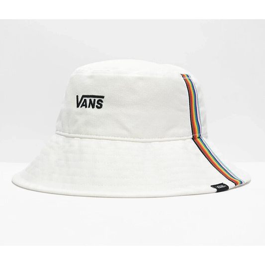 NEW Vans Pride 22 Bucket Hat White Rainbow Stripe 7641 Unisex Size Medium/Large