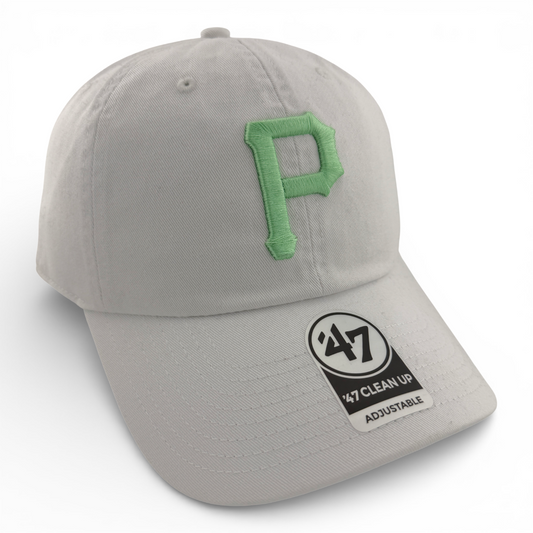 '47 Brand Pittsburgh Pirates MLB Hemlock Green Clean Up Adjustable Dad Hat Cap