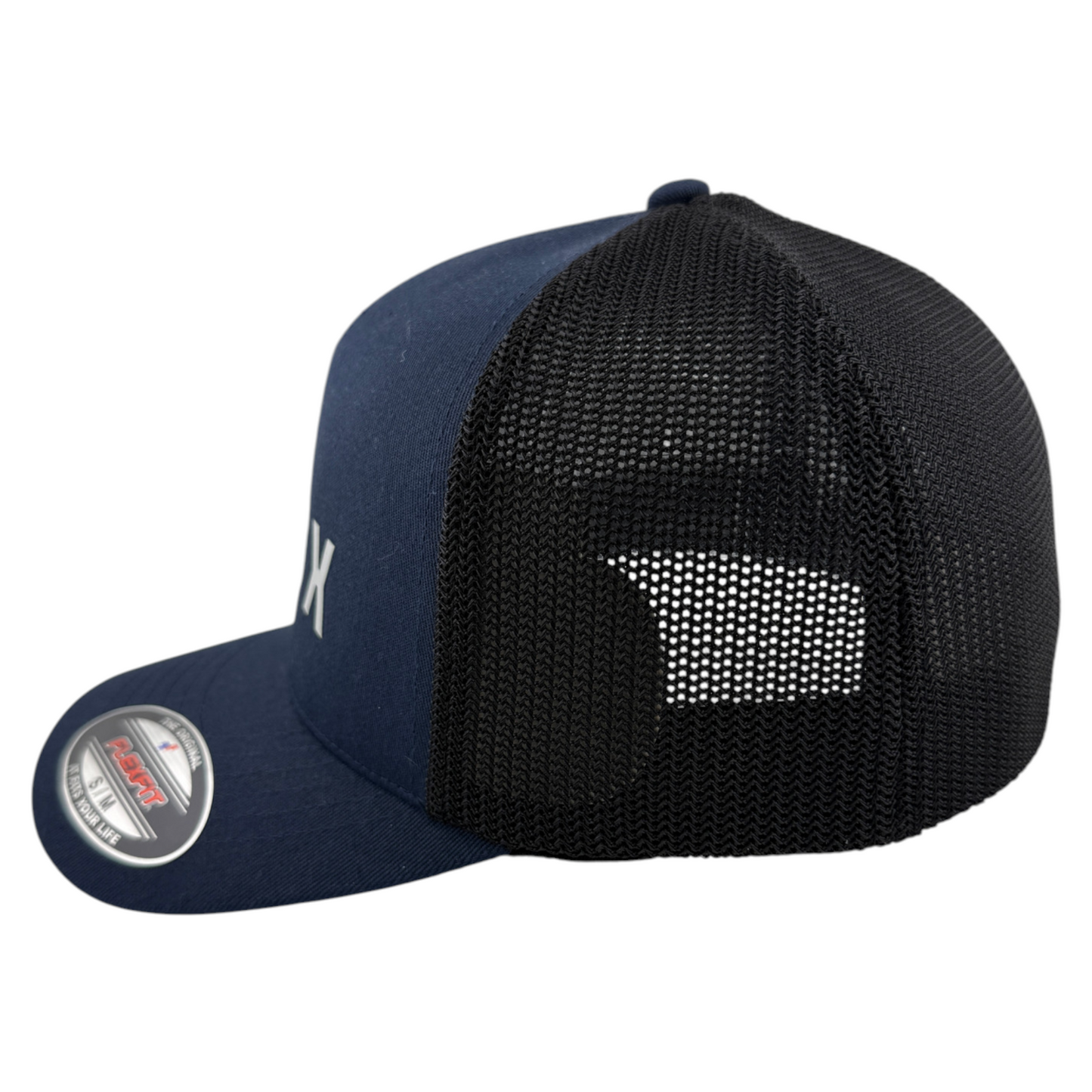 Fox Racing Absolute Navy Blue Mesh Back A-Frame Stretch Flex Fit Adult Hat Cap