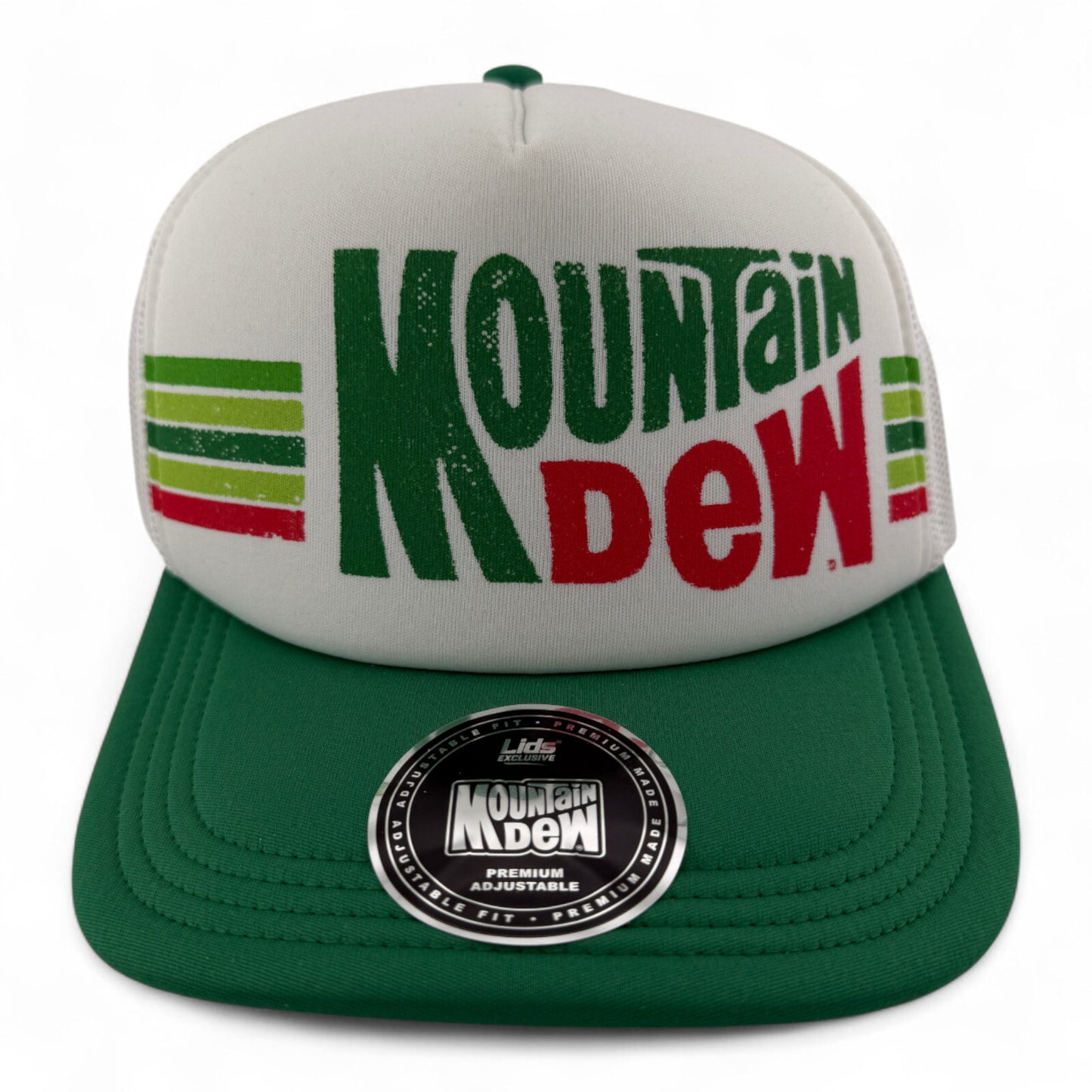 Mountain Dew Lids Exclusive Vintage Look Foam Trucker Adjustable Snapback Hat