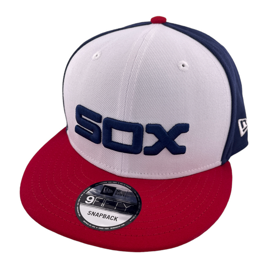 New Era Chicago White Sox MLB Navy Blue/Red Logo 9Fifty Snapback Hat Cap