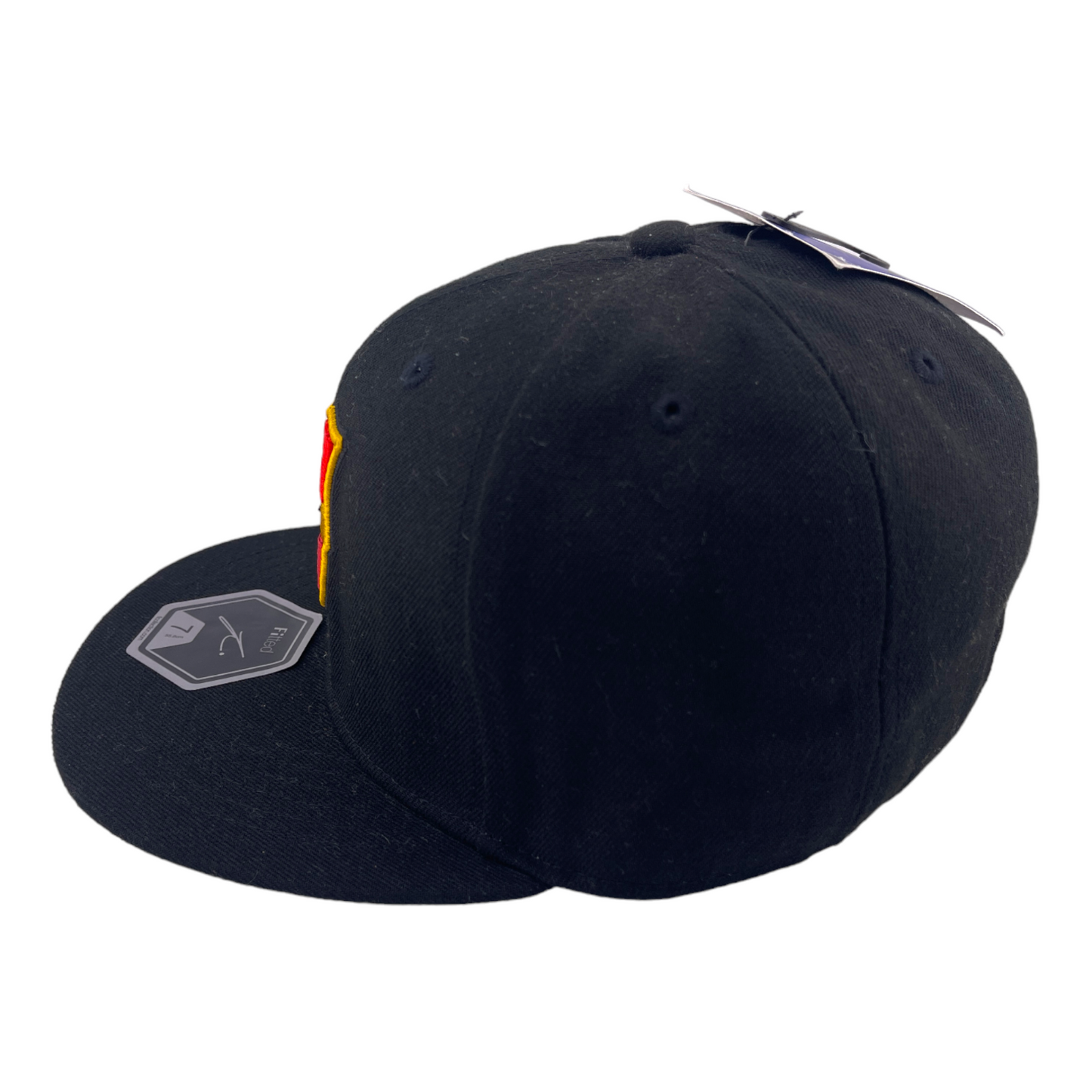 NEW Fi Collection FCB Club FC Barcelona Dawn FT-90 Pro Black/Grey UV Fitted Hat Cap