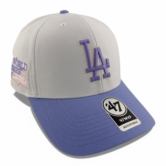 '47 Brand Los Angeles Dodgers MLB Lavender Purple MVP Snapback Adjustable Hat