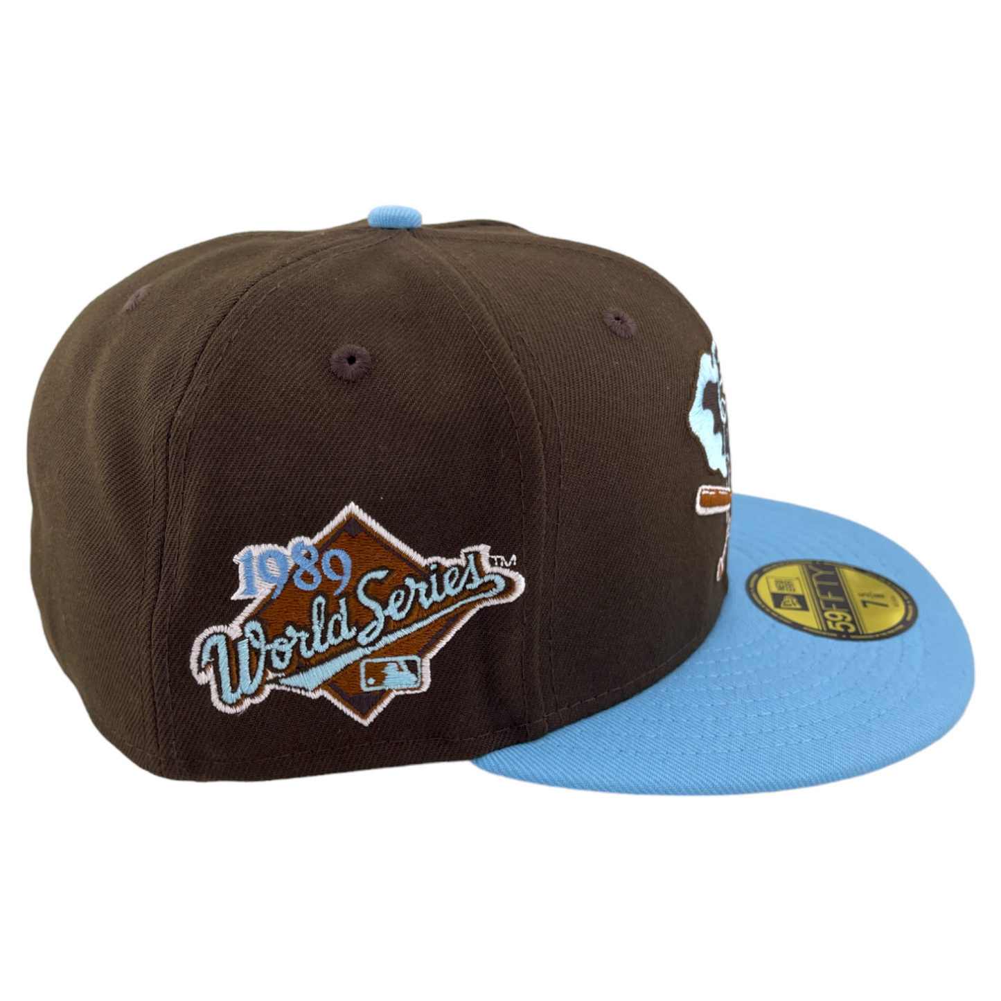 New Era Oakland Athletics A's 1989 World Series Muddy Waters 59FIFTY Fitted Hat Cap