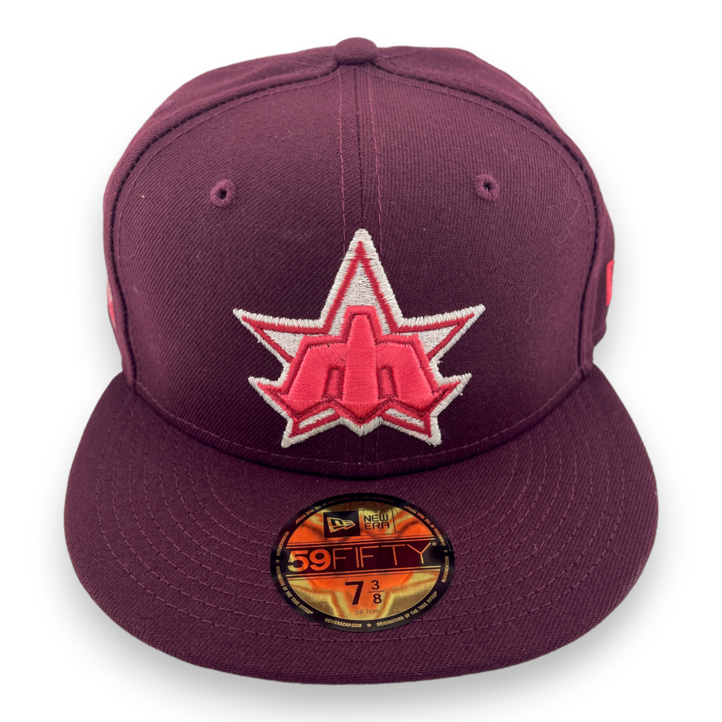 New Era Seattle Mariners 40th Anniversary Patch Lava Pack Pink UV 59FIFTY Hat Cap