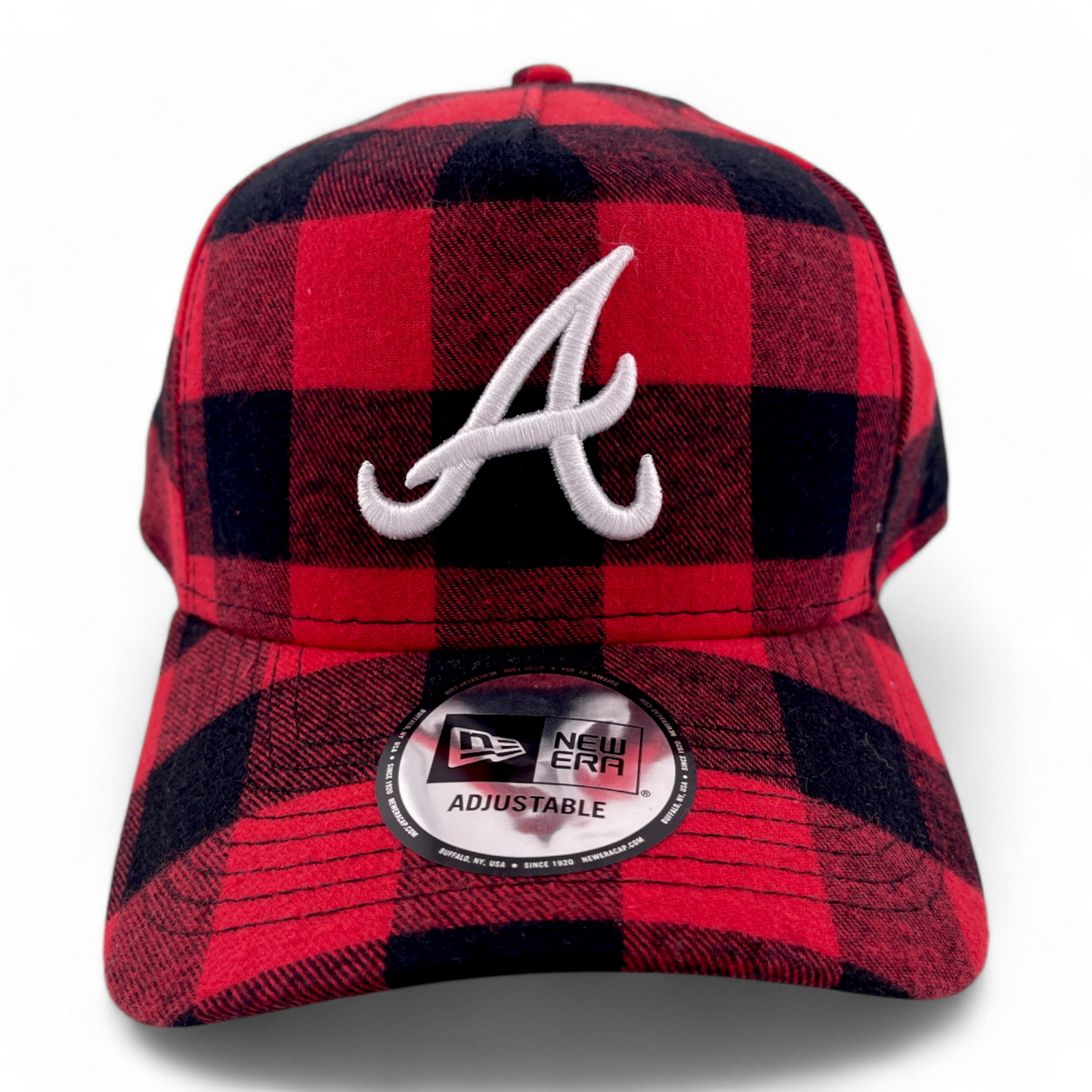 New Era Atlanta Braves MLB Checkered Plaid A-Frame 9Forty Adjustable Snapback