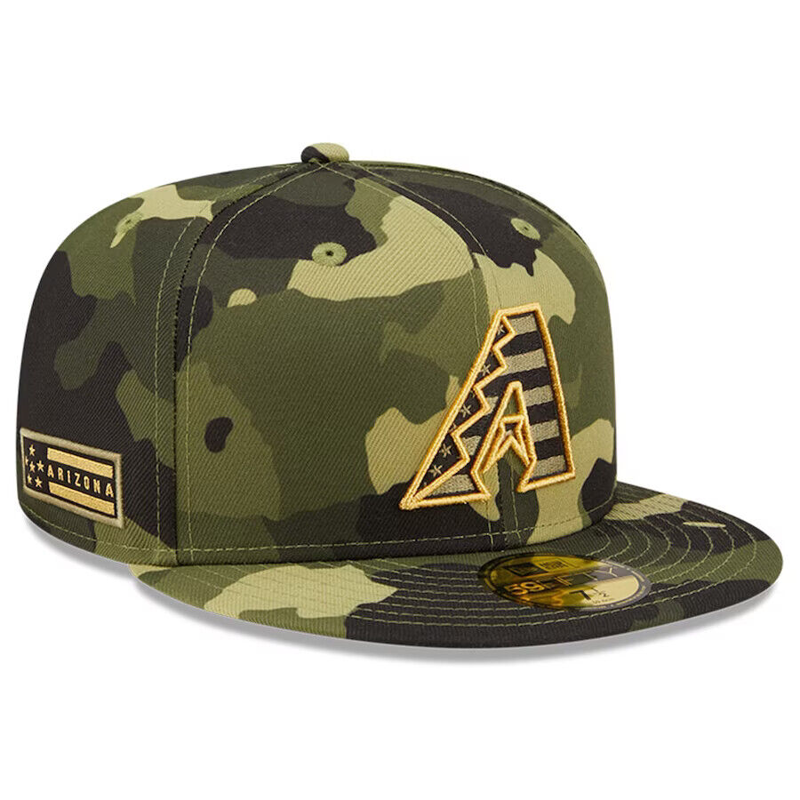 New Era Arizona Diamondbacks Armed Forces Day Camo On-Field 59FIFTY Fitted Hat