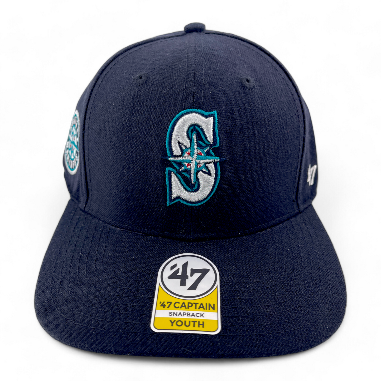 '47 Brand Seattle Mariners Sure Shot Captain Adjustable Snapback Hat Cap Youth