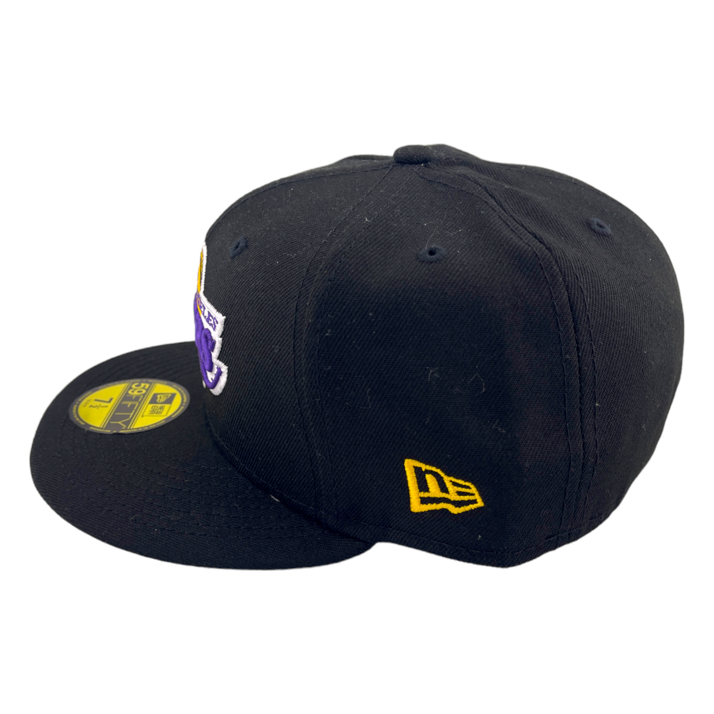 New Era Los Angeles Lakers Team Colors Black/Grey UV NBA 59Fifty Fitted Hat Cap