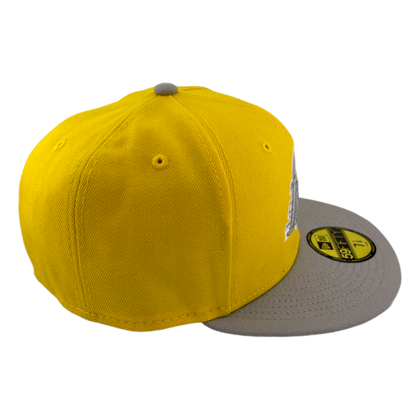 New Era Los Angeles Lakers 2 Tone Color Pack Yellow/Grey UV 59Fifty Fitted Hat Cap