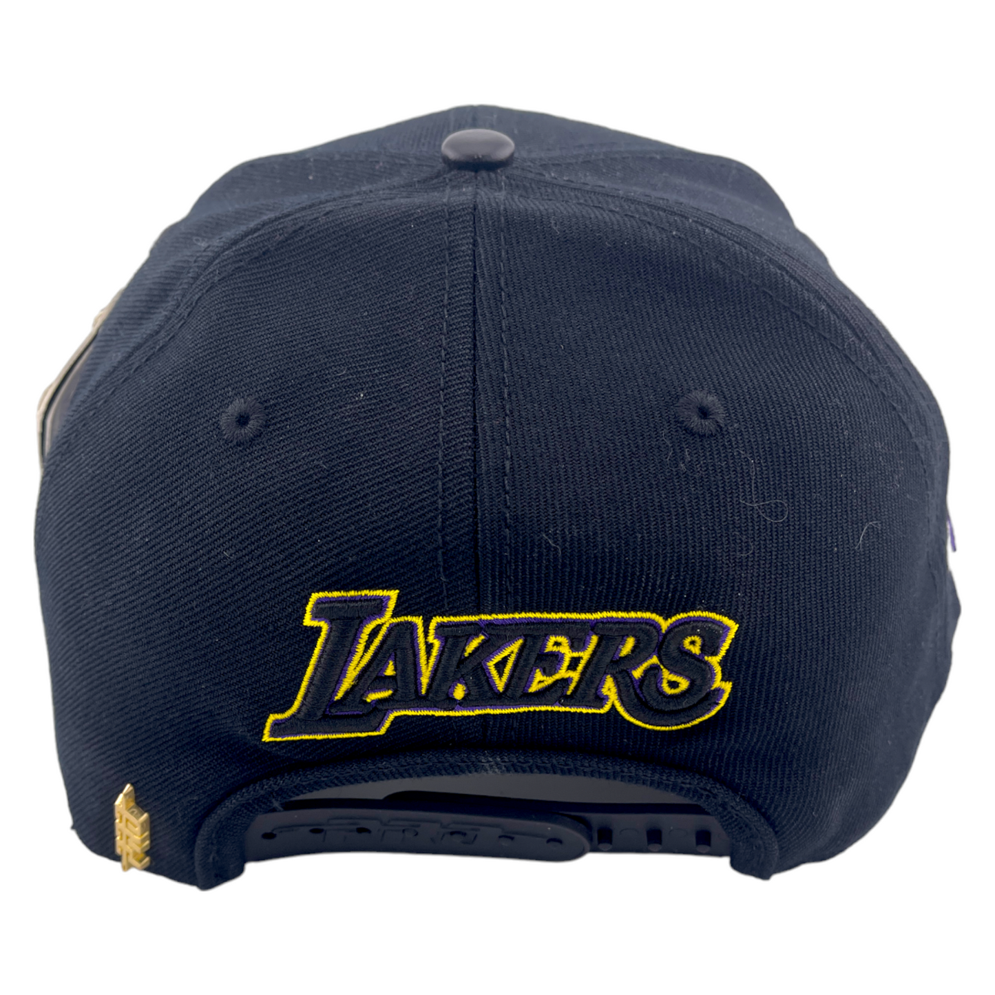 Pro Standard Los Angeles Lakers LA Logo Side Patch Black UV Snapback Hat Cap