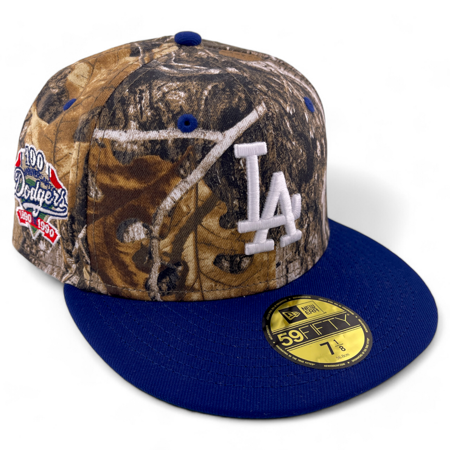 New Era Los Angeles Dodgers MLB Real Tree Camouflage Patch 59FIFTY Fitted Hat