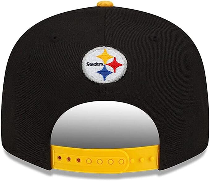 New Era Pittsburgh Steelers 2022 Draft Script Logo NFL 9FIFTY Snapback Hat Cap