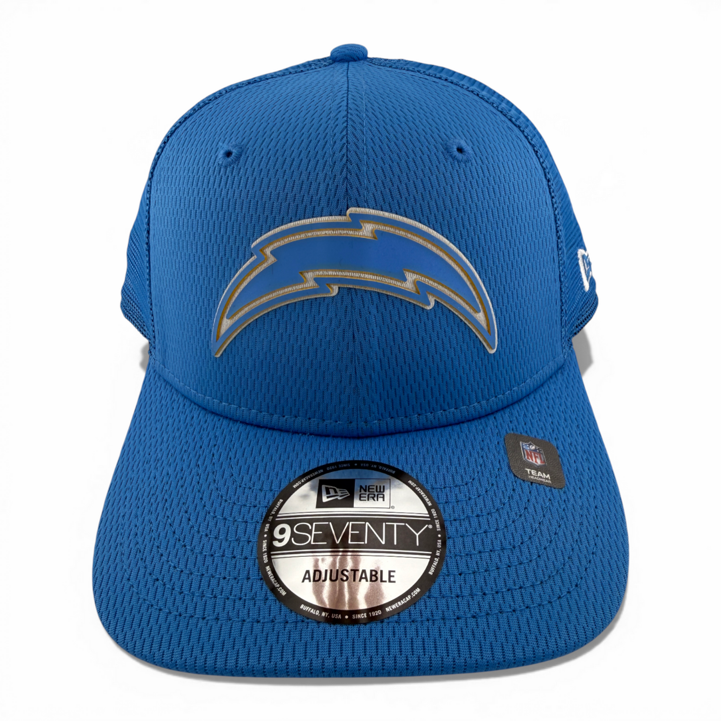 New Era Los Angeles Chargers Rubberized Trucker 9Seventy Snapback Adjustable Hat