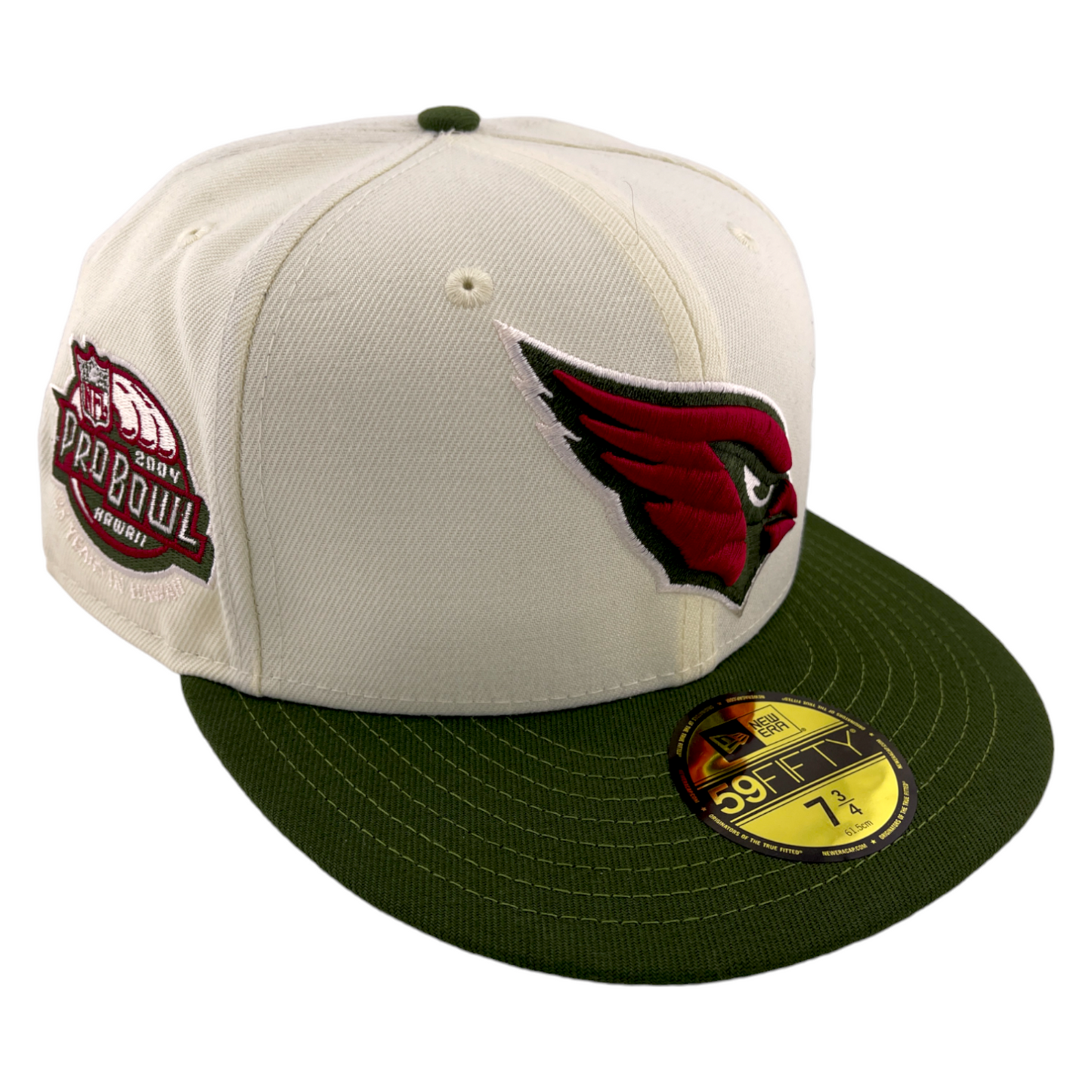 New Era Arizona Cardinals 2004 Pro Bowl Patch Ivory/Olive 59Fifty Fitted Hat