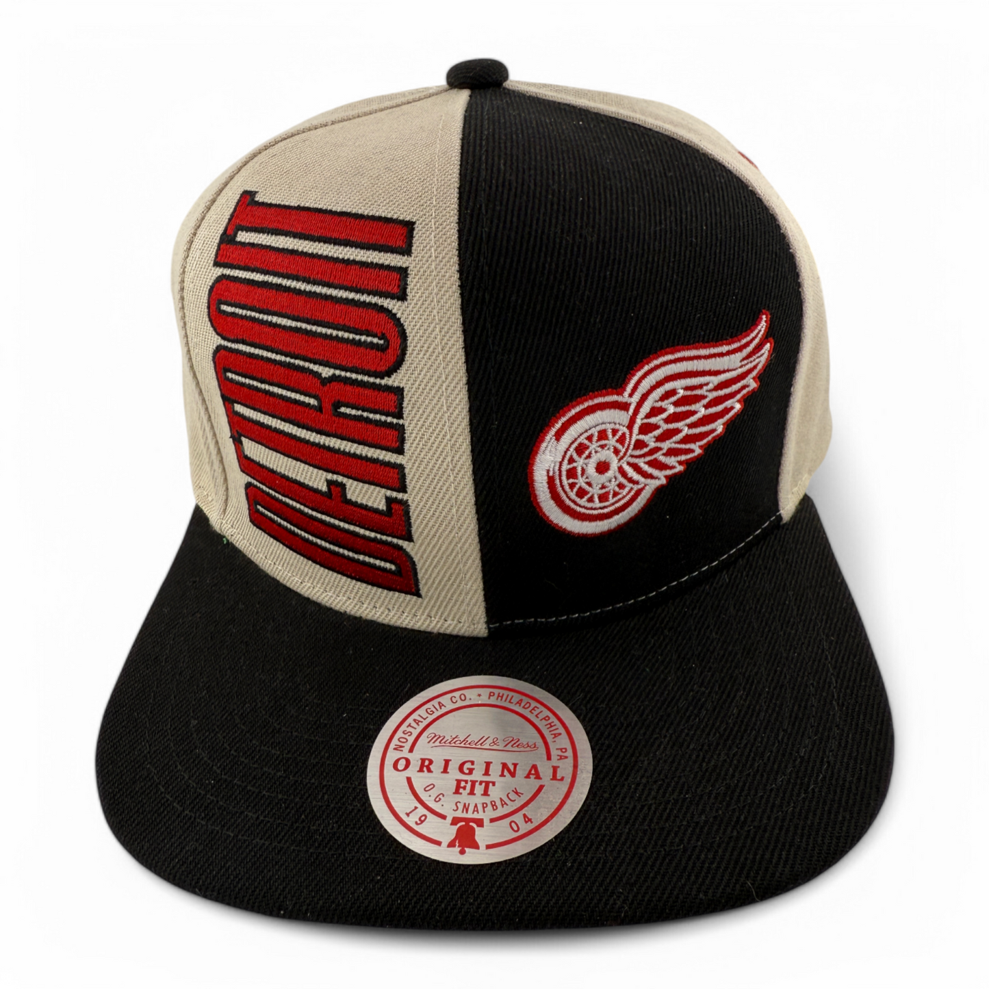 Mitchell & Ness Detroit Red Wings NHL Pop Panel Original Fit Snapback Hat Cap