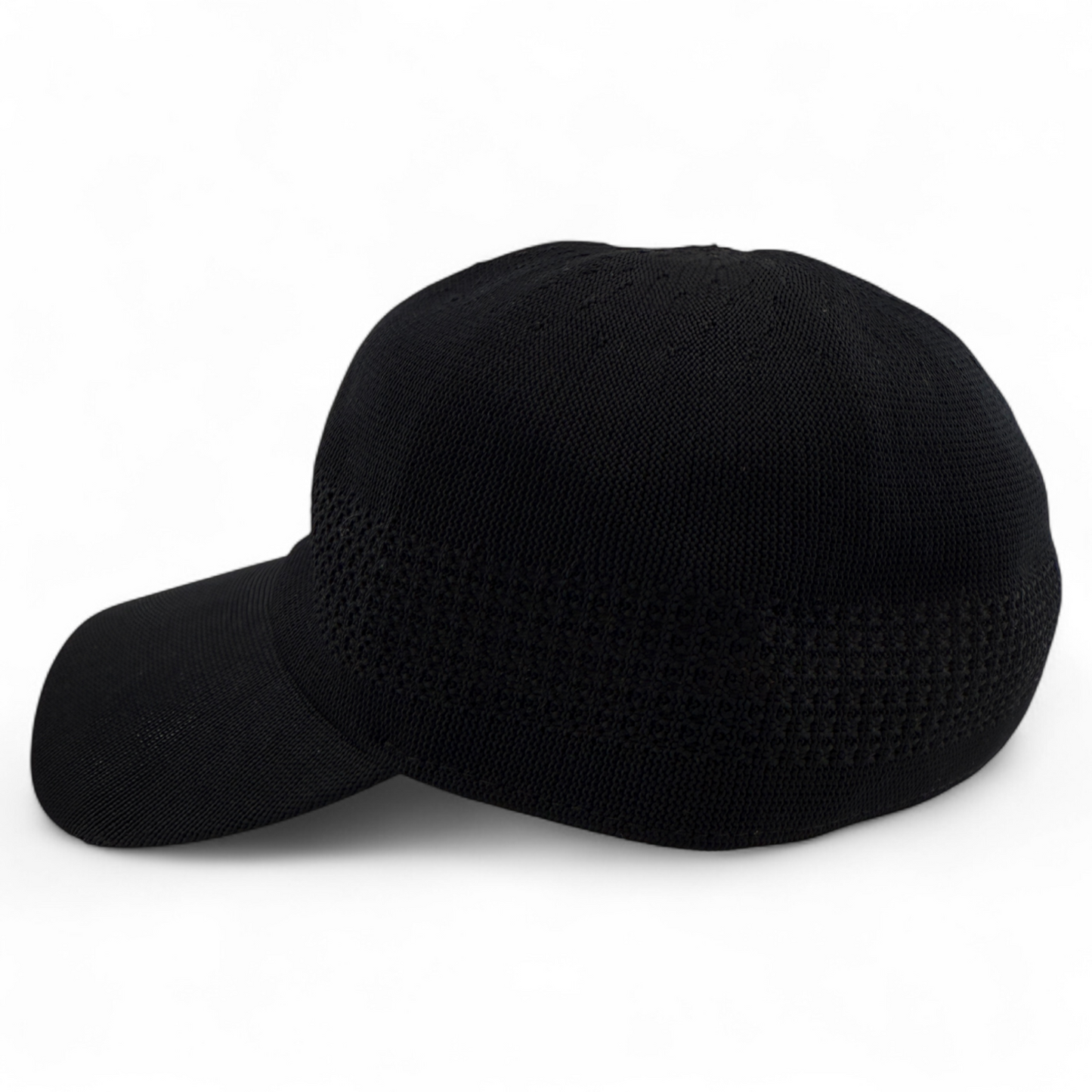 Kangol Tropic Ventair Spacecap Seamless 1456BC Flex Black Knit Baseball Hat Cap