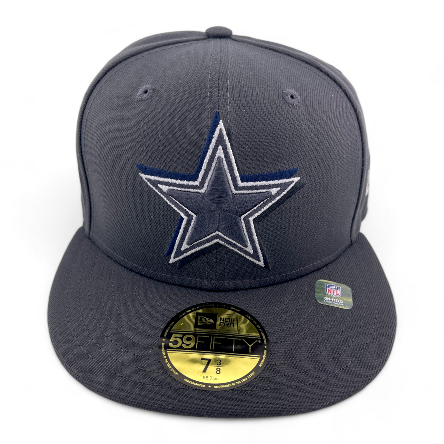 New Era Dallas Cowboys NFL 2024 Draft Graphite 59FIFTY Fitted Hat Cap