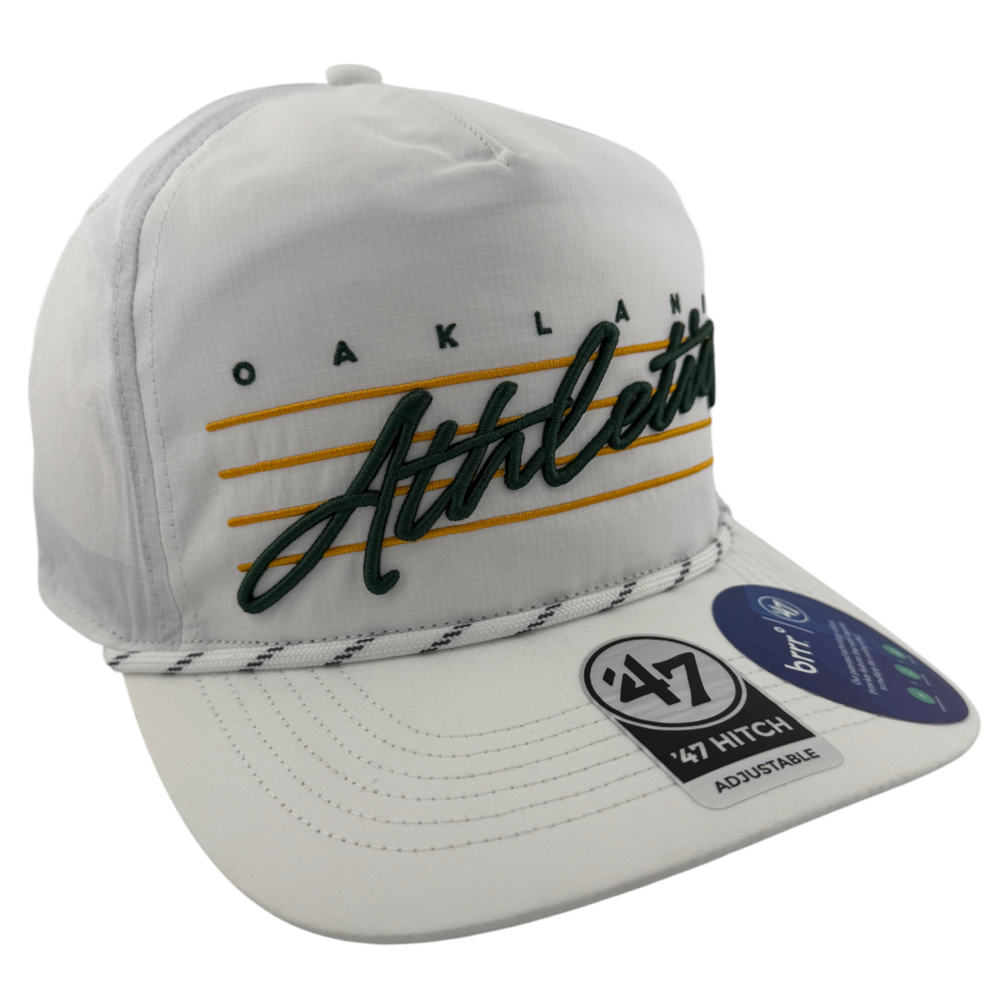'47 Brand Oakland Athletics A's Downburst brrr Hitch A-Frame Snapback Adjustable