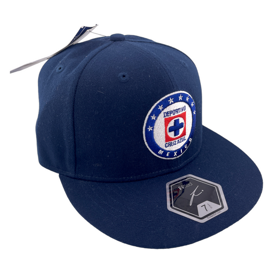 NEW Fi Collection Club Cruz Azul Mexico Dawn FT-90 Pro Blue/Grey UV Fitted Hat Cap