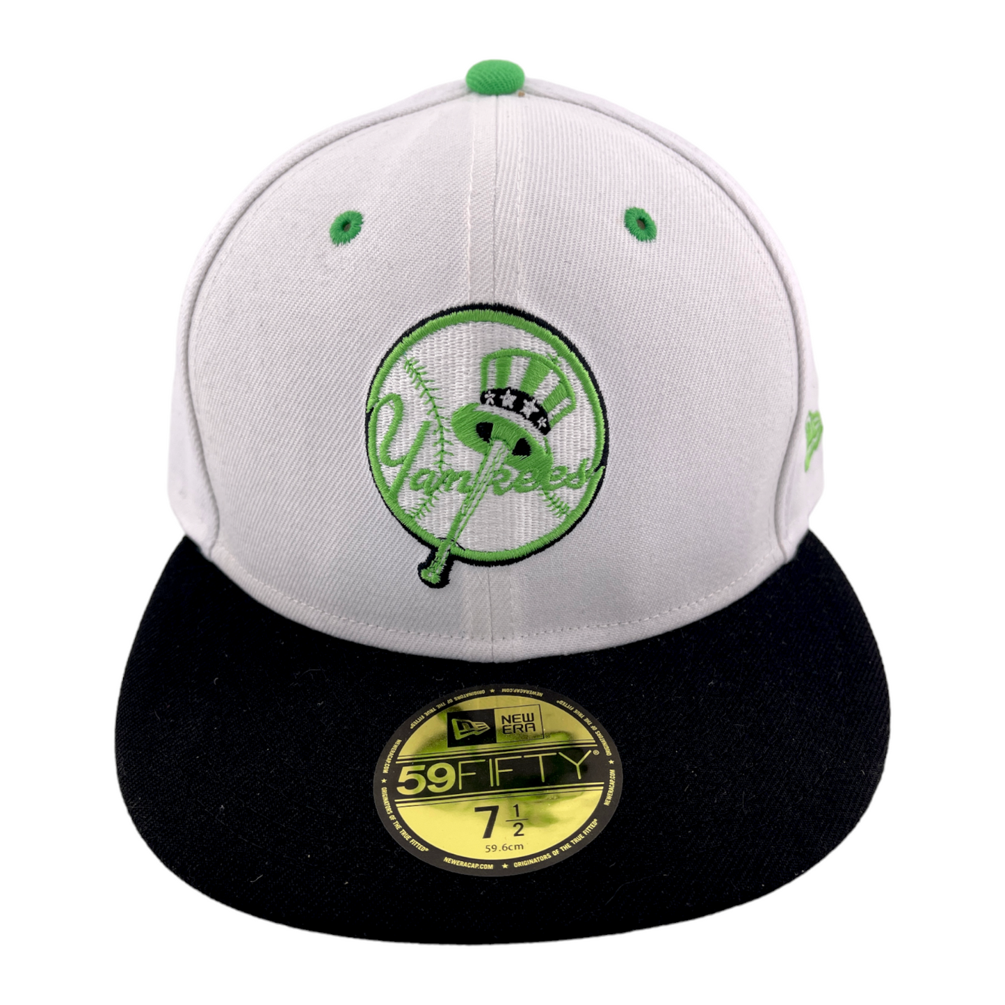 New Era New York Yankees MLB Lime Green/White Pack 59Fifty Fitted Hat Cap