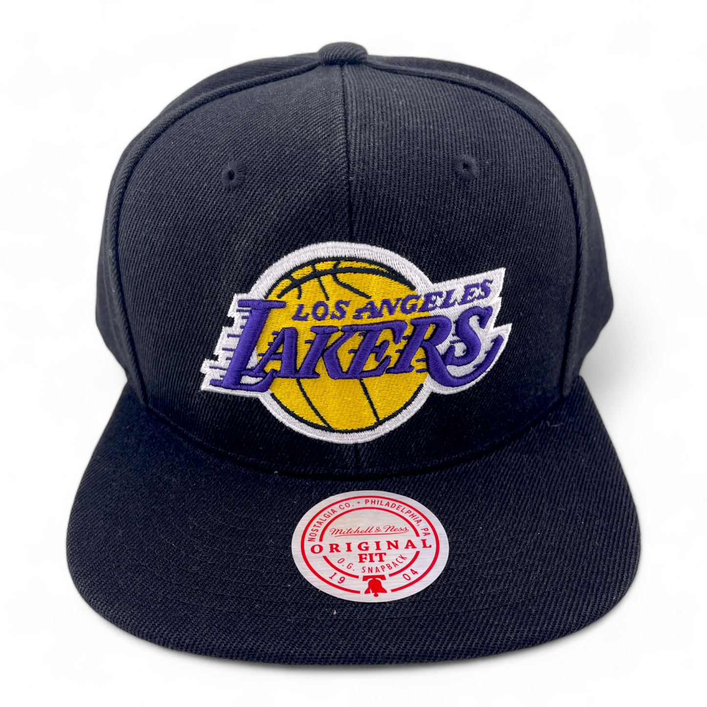 Mitchell & Ness Los Angeles Lakers NBA Core Basic Classic Logo Snapback Hat Cap