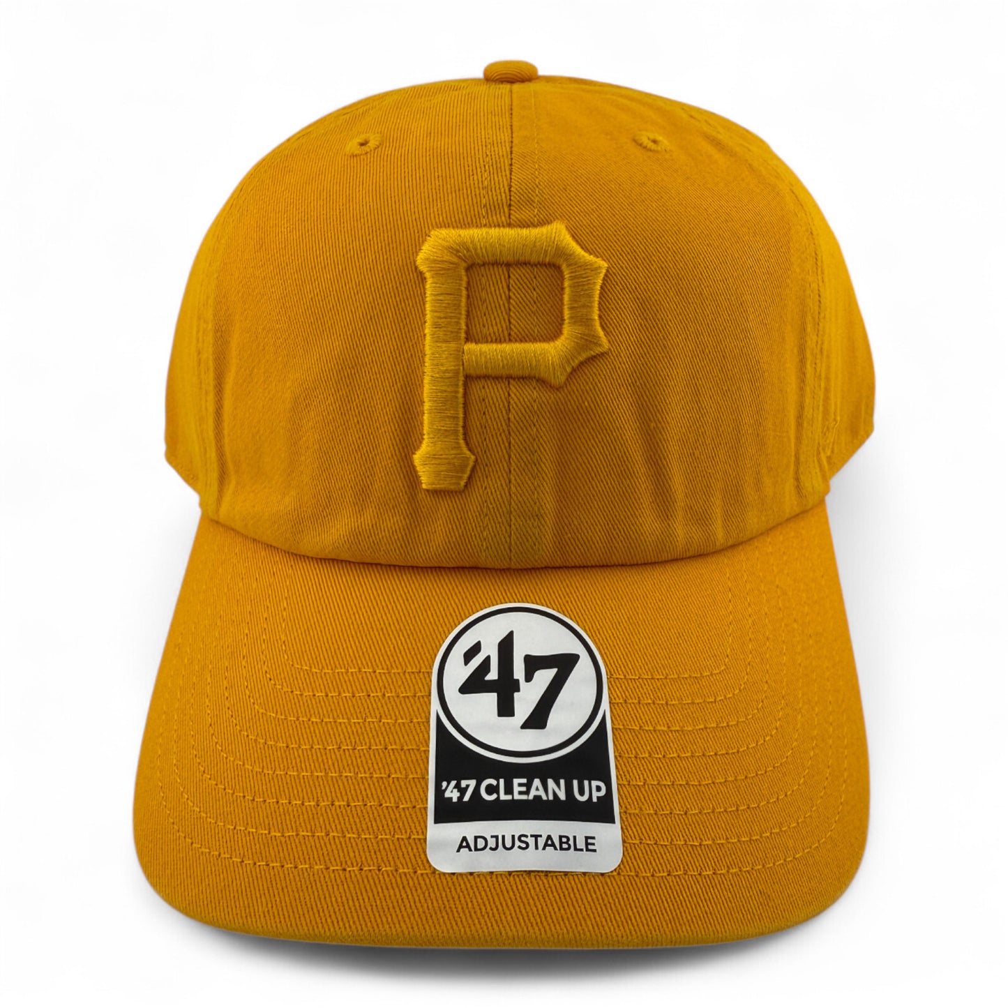 '47 Brand Pittsburgh Pirates MLB Yellow Tonal Clean Up Adjustable Dad Hat Cap