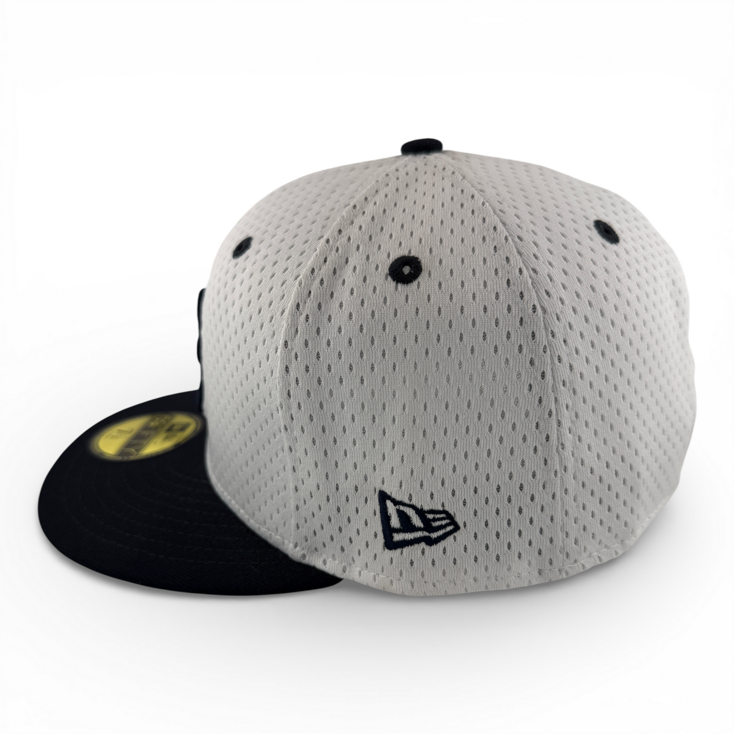 New Era Atlanta Braves MLB Throwback Jersey Mesh Navy 59Fifty Fitted Hat Cap
