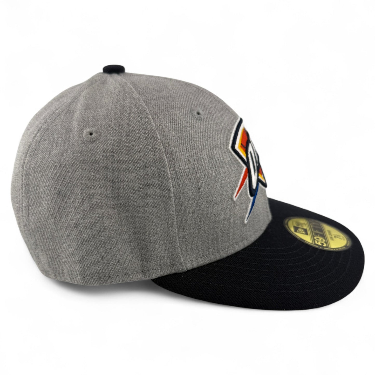 New Era Oklahoma City Thunder NBA Grey/Navy Low Crown 59Fifty Fitted Hat Cap