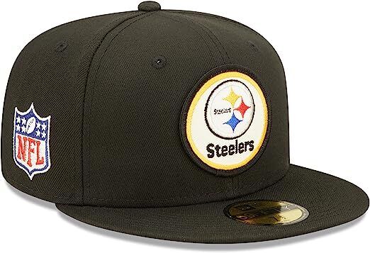 New Era Pittsburgh Steelers 2022 Sideline NFL Historic Logo 59FIFTY Fitted Hat Cap