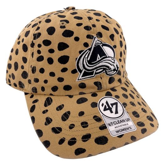 '47 Brand Colorado Avalanche NHL Cheetah Print Women's Clean Up Adjustable Hat