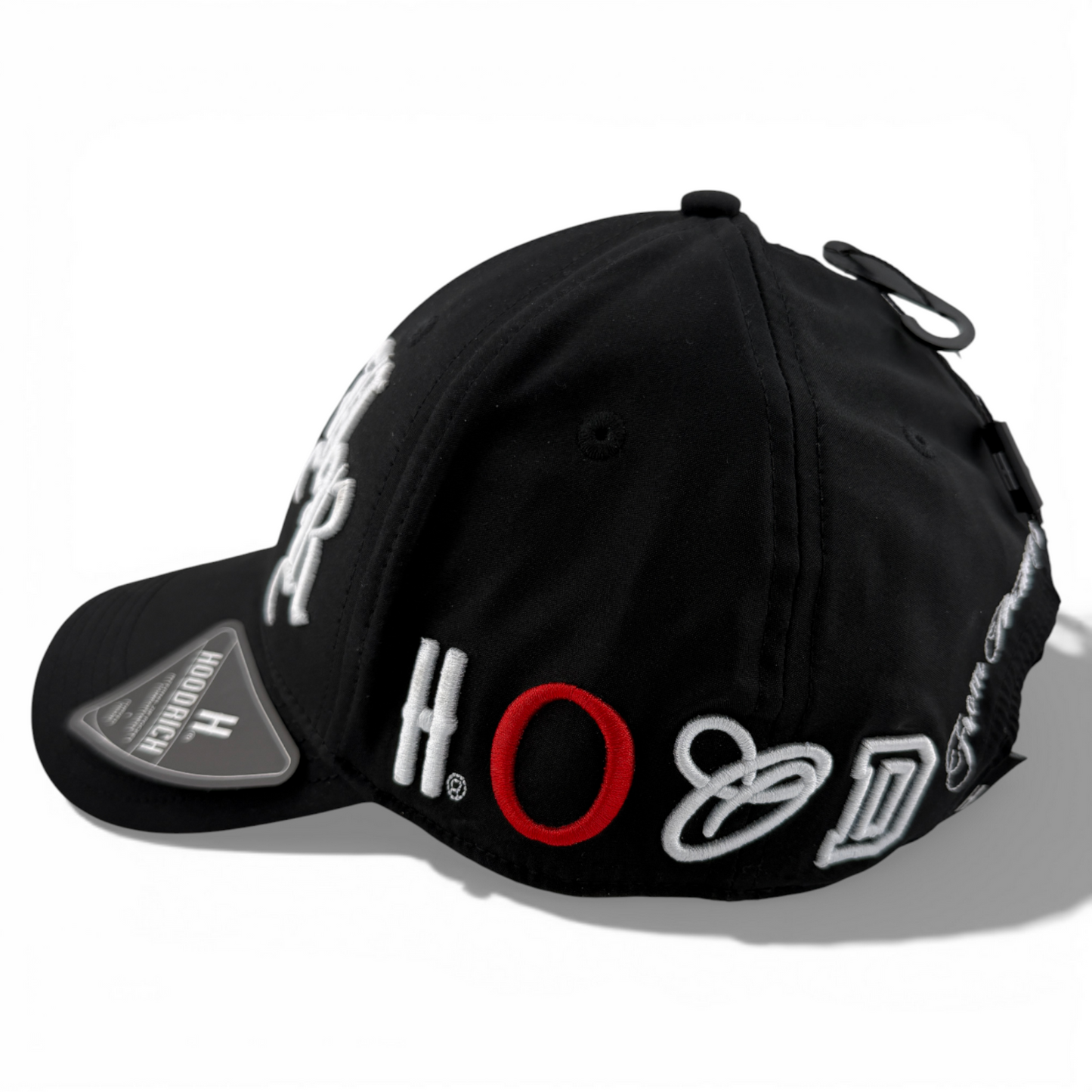 Hoodrich OG Heat Sport Strapback Internal Zipper Pocket Black Adjustable Hat Cap