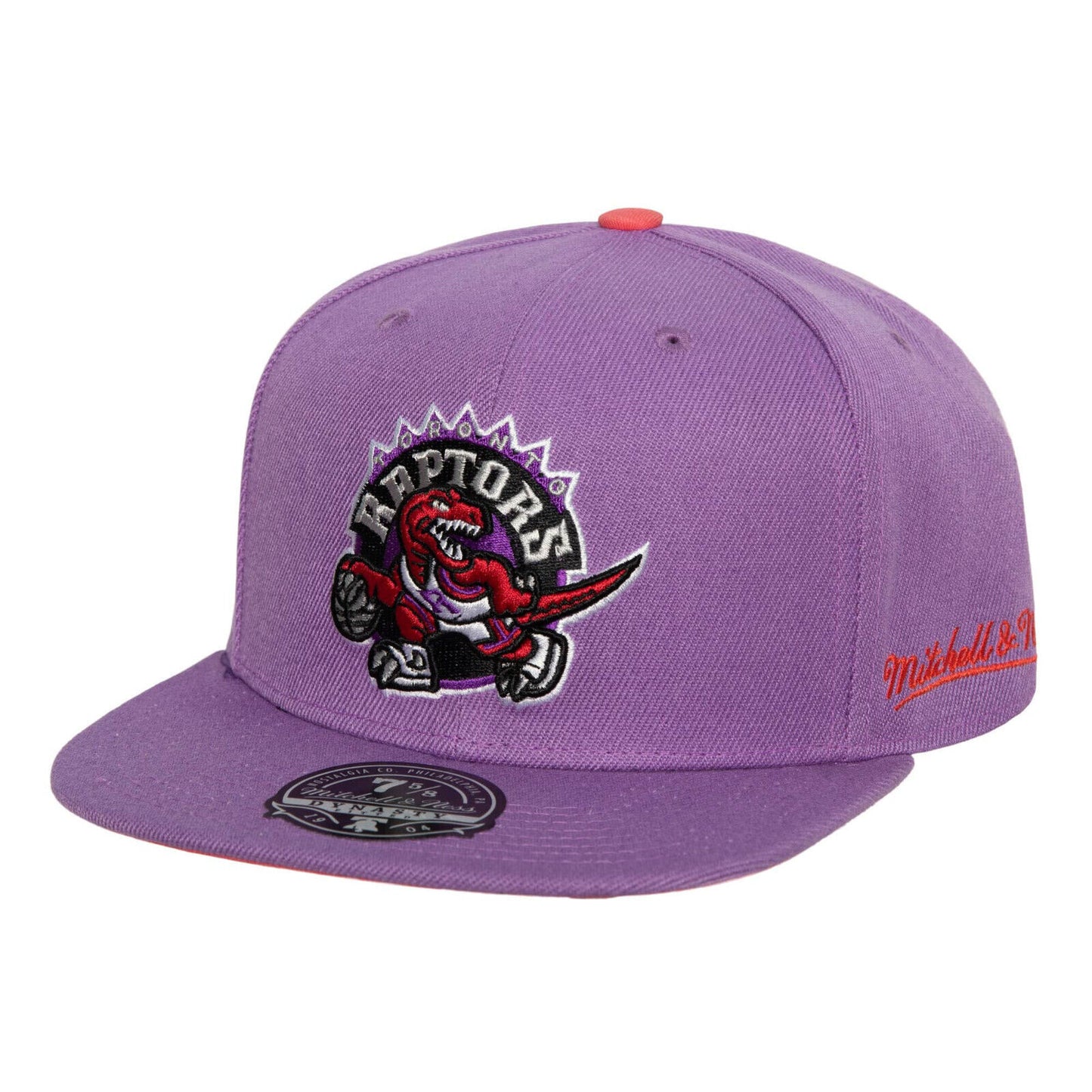 Mitchell & Ness Toronto Raptors NBA Hyperteam Purple Pink UV Fitted Hat Cap