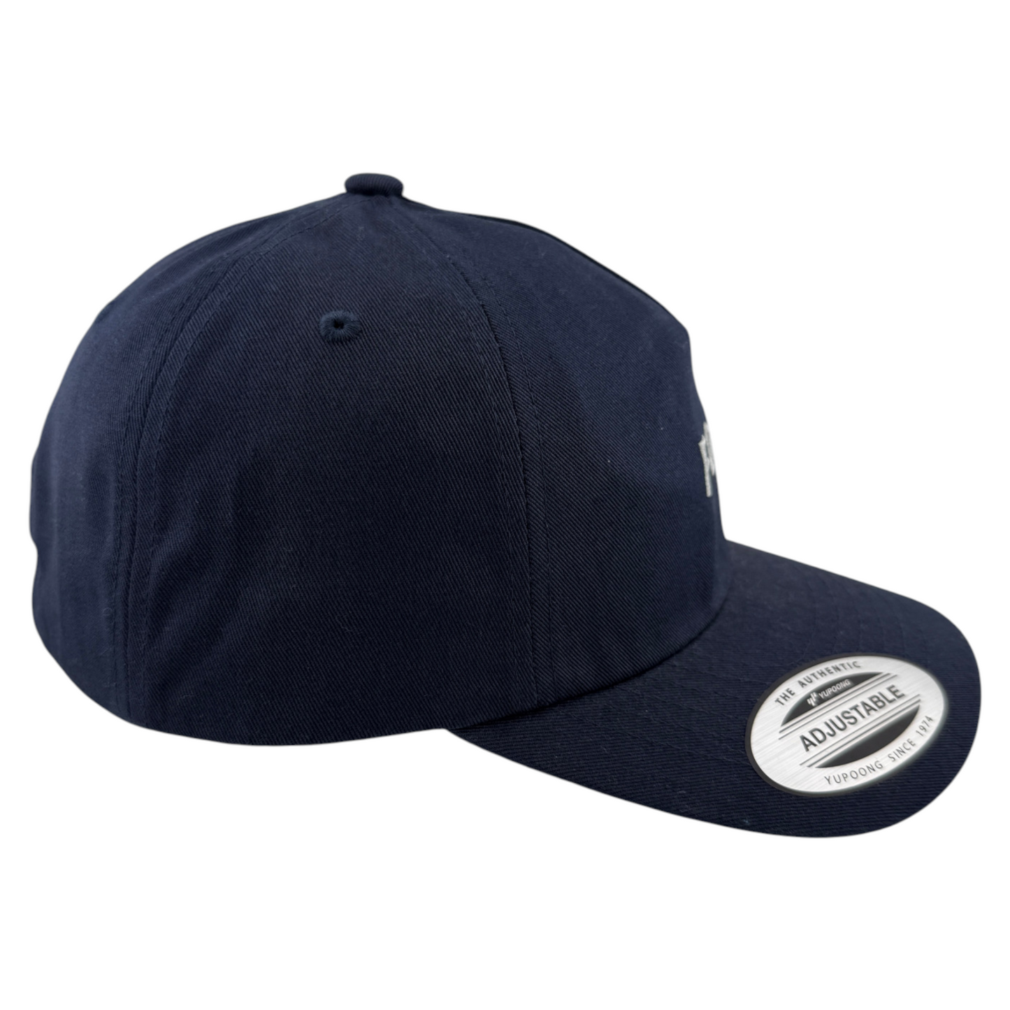 Fox Racing Wordmark Navy Blue Logo A-Frame Adjustable Strapback Dad Hat Cap