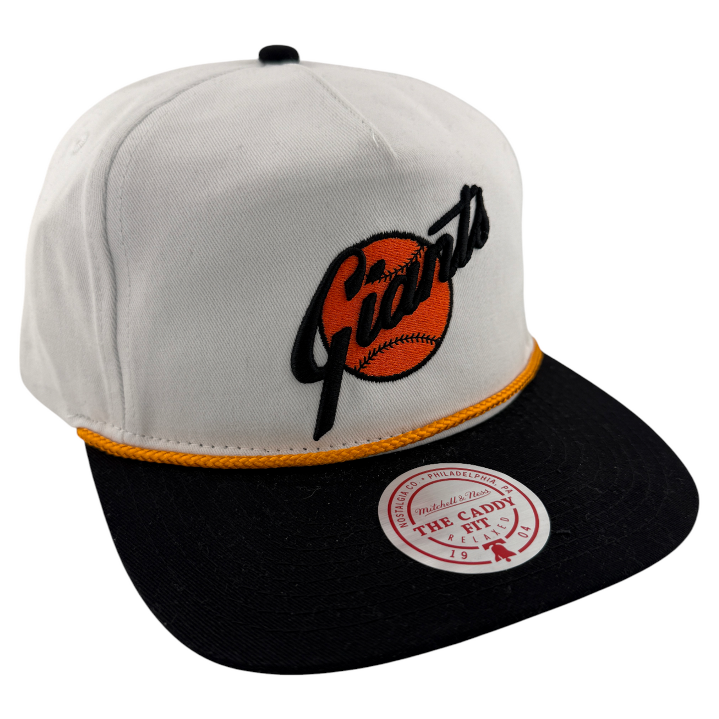 Mitchell & Ness San Francisco Giants MLB Rope Golfer Caddy Fit Snapback Hat Cap