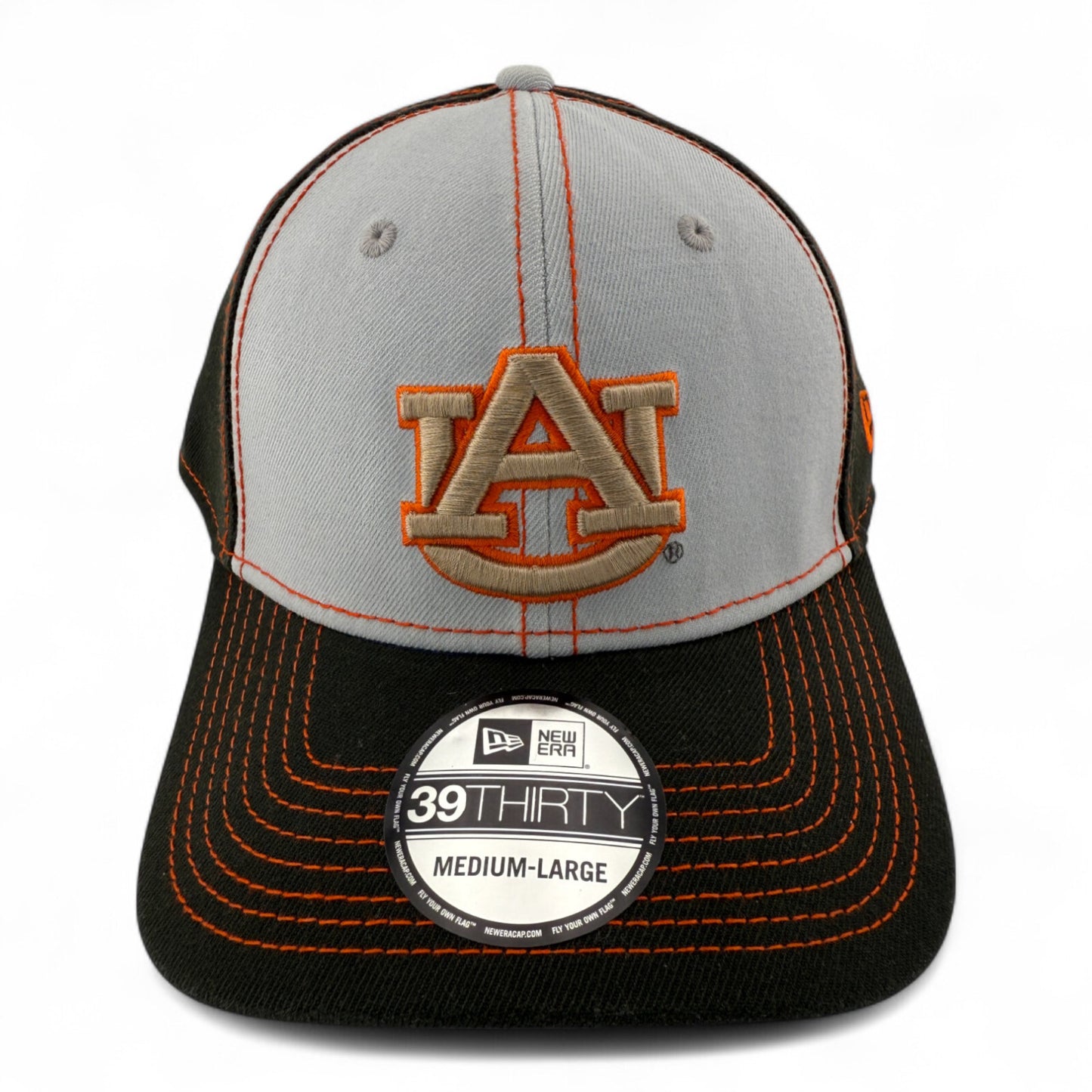 New Era Auburn University Tigers NCAA Grayscale 39Thirty Stretch Fit Hat Cap