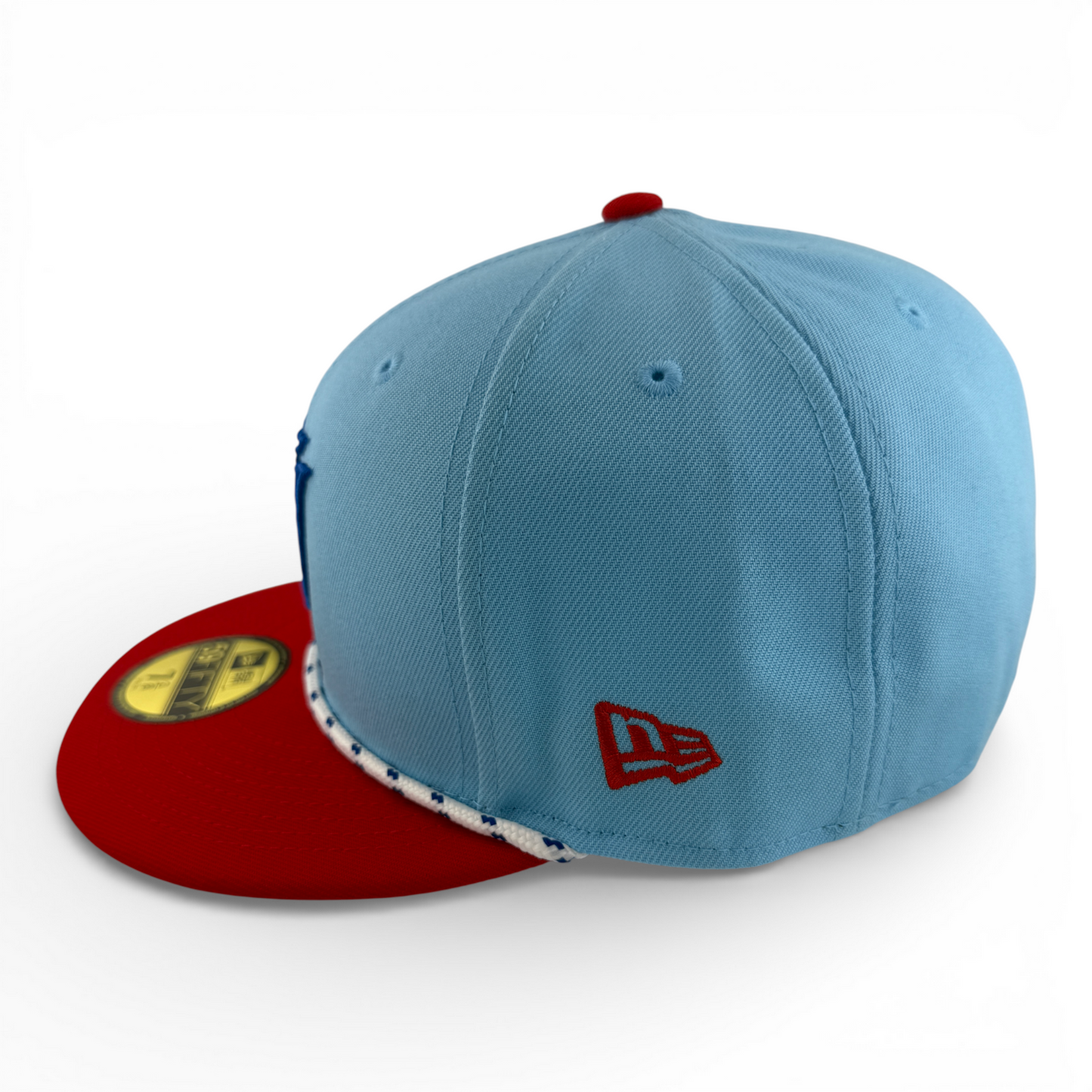 New Era Miami Marlins MLB 2025 4th of July USA Flag Rope 59Fifty Fitted Hat