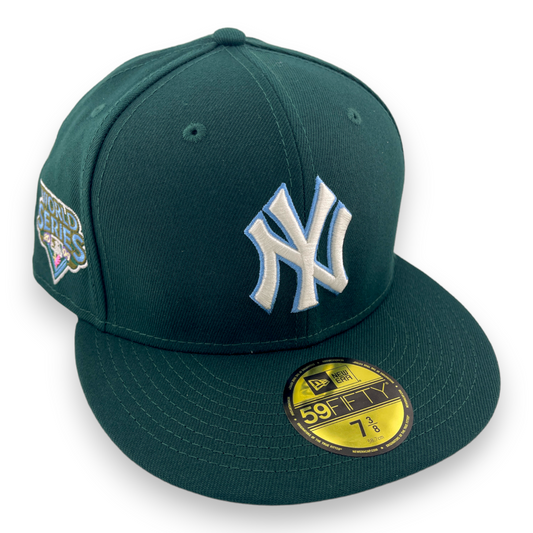 New Era New York Yankees 2009 World Series Patch Green Icy Pack 59FIFTY Hat Cap