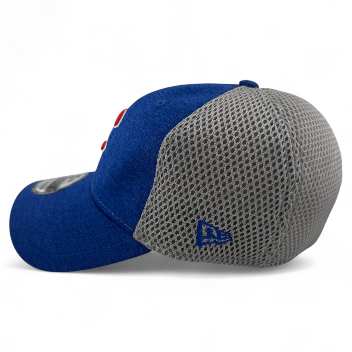 New Era Chicago Cubs MLB Blue Heather Neo Mesh 39Thirty Stretch Fit Hat Cap