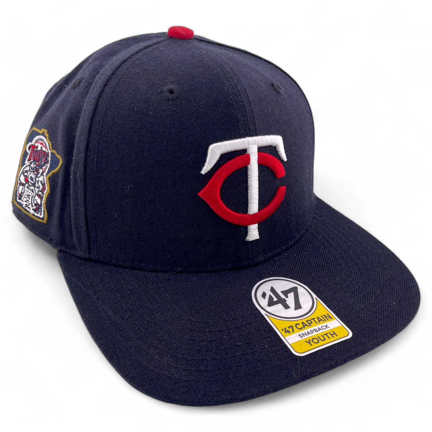 '47 Brand Minnesota Twins Sure Shot Captain Adjustable Snapback Hat Cap Youth