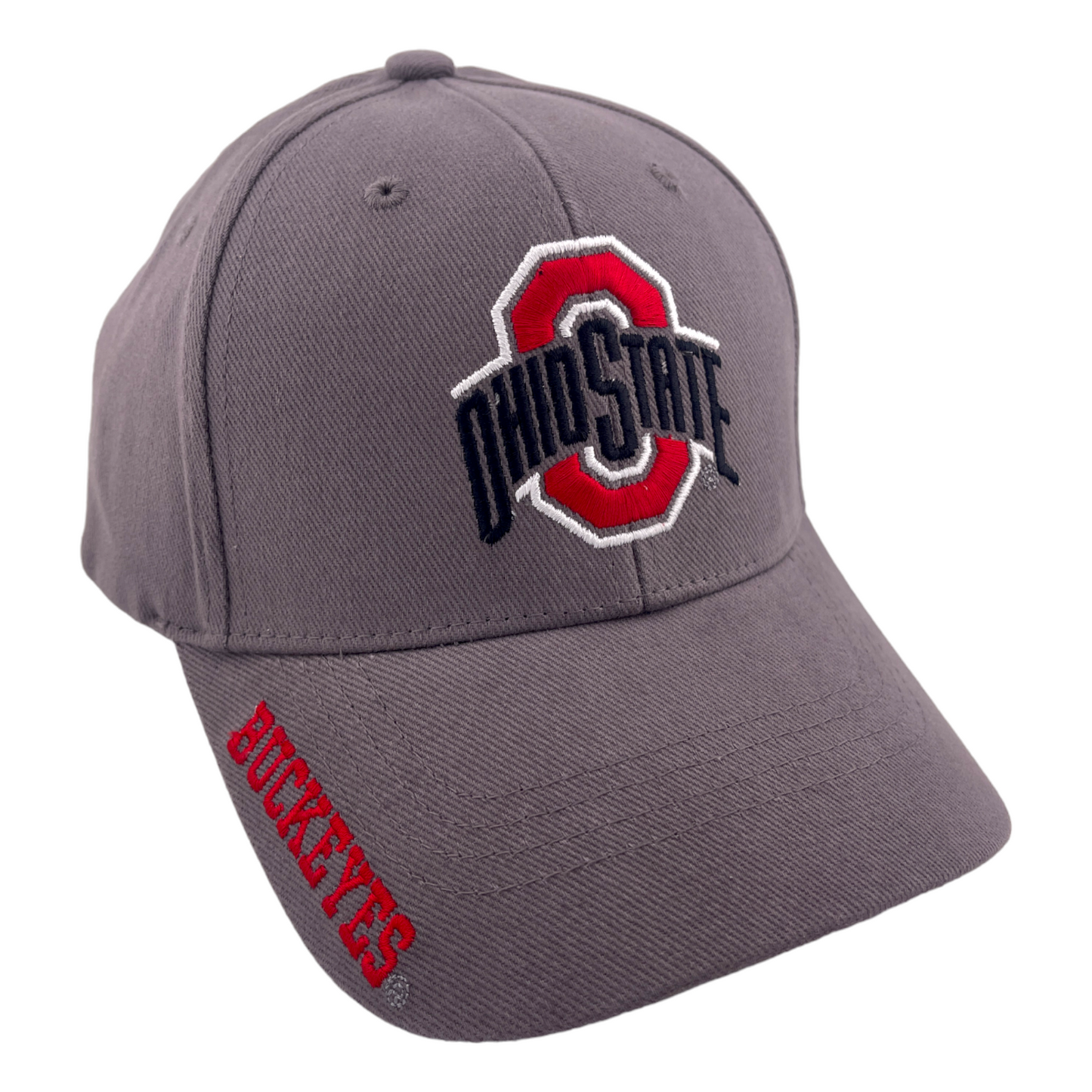 Ohio State University Buckeyes Black Logo Authentic Headwear Adjustable Hat Cap