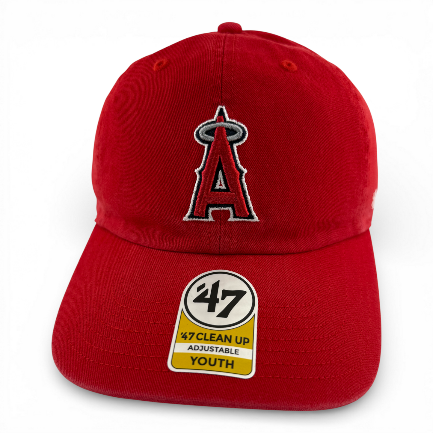 '47 Brand Los Angeles Angels MLB Youth Clean Up Adjustable Strapback Dad Hat Cap