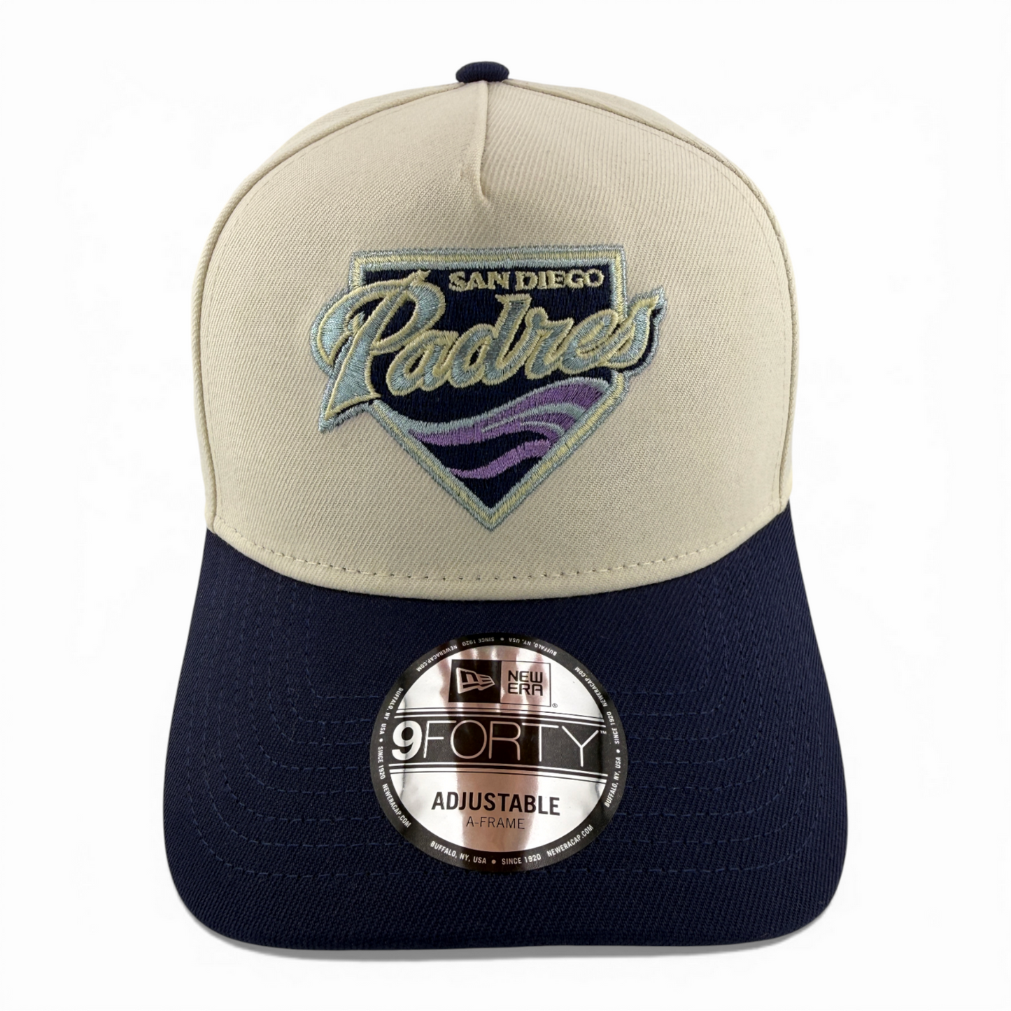 New Era San Diego Padres MLB Cream Glitter A-Frame 9Forty Snapback Adjustable