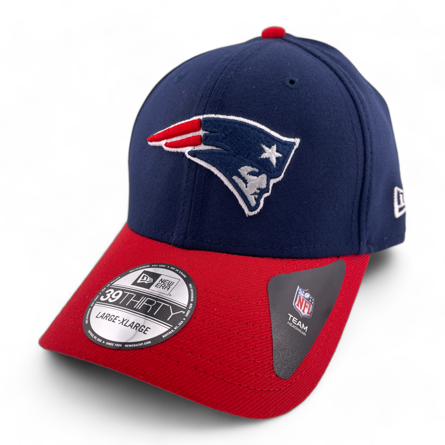 New Era New England Patriots NFL Team Classic Navy 39Thirty Hat Cap