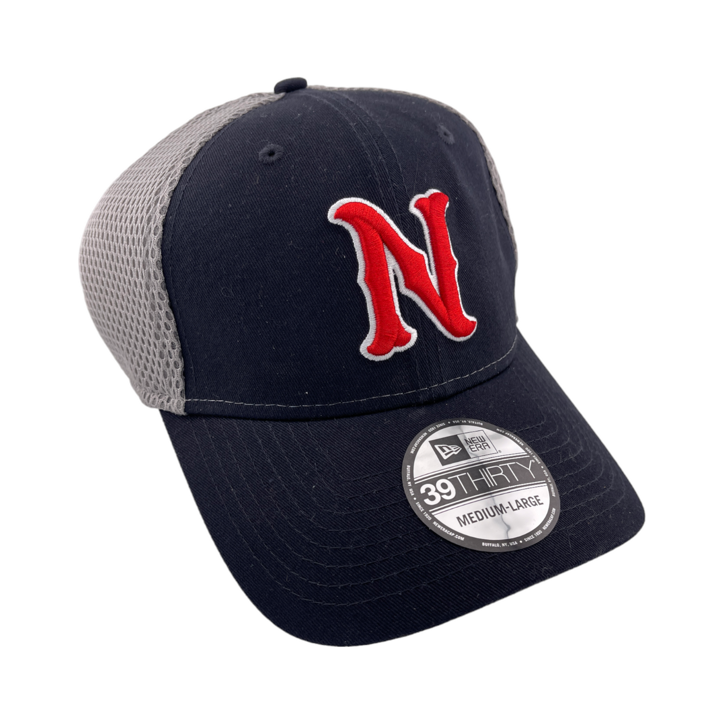 New Era Nashville Sounds MiLB Navy Blue/Grey Mesh Neo 39THIRTY Hat Cap